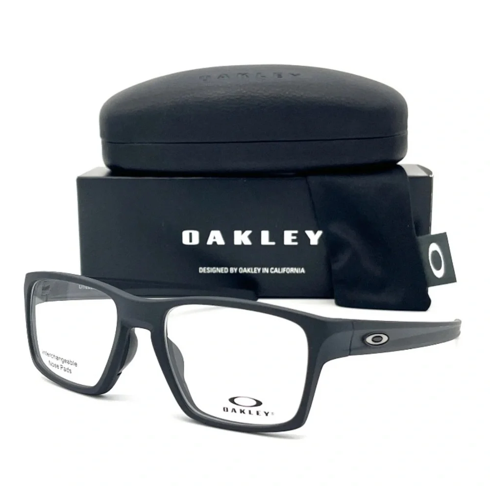 OAKLEY LITEBEAM OX8140-0153 Stain Black / Demo Lens 53mm Eyeglasses